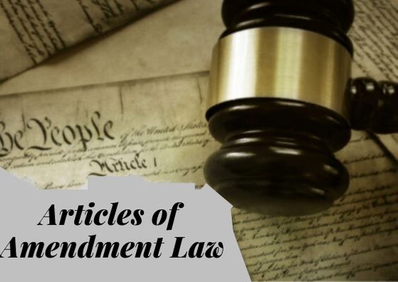 The Articles of Amendment Law
