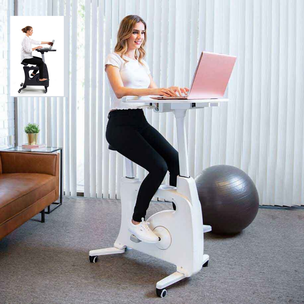 Home Office Height Adjustable Desk Bike Corporate Kit