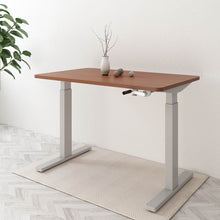 Load image into Gallery viewer, Manual Height Adjustable Desk with Rectangular Top - Corporate Kit 