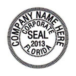 Custom Seal Stamp - Corporate Kit 